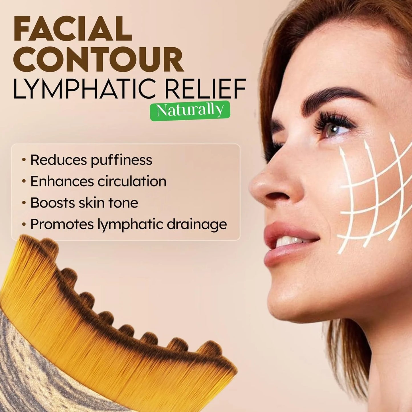 Lysnava Lymphatic Contour Face Brush